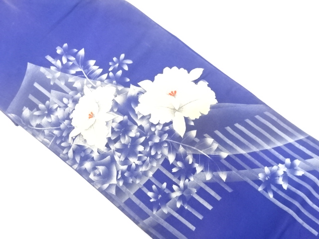 JAPANESE KIMONO / ANTIQUE FUKURO OBI / EMBROIDERY / HAND PAINTED / CATTLEYA